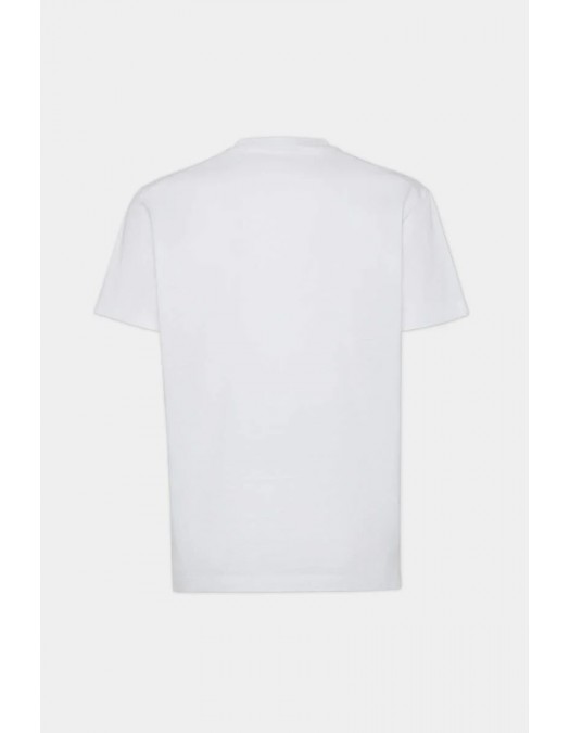 Tricou DSQUARED2, Wash Cool Fit Macho, White - S71GD1552S23009100