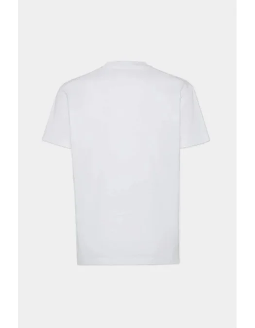 Tricou DSQUARED2, Wash Cool Fit Macho, White - S71GD1552S23009100