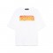 Tricou DSQUARED2, Yellow Logo Insert, White, Loose Fit