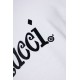 TRICOU DSQUARED2, Mr Catenacci Front Print, Regular Fit, Alb - S71GD1580D20035100