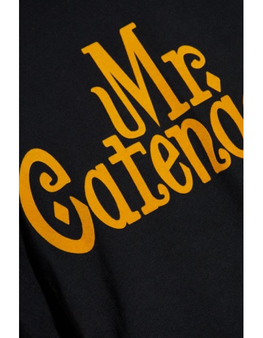 TRICOU DSQUARED2, Mr Catenacci Front Print, Regular Fit, Negru - S71GD1580D20035900