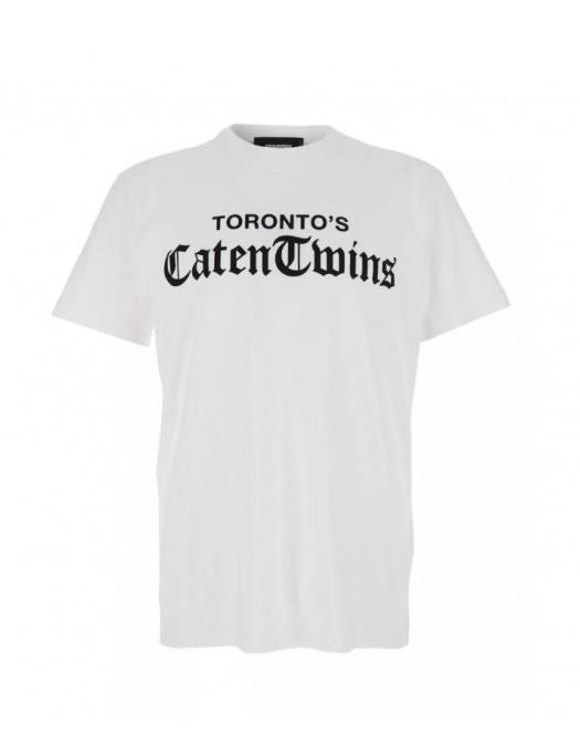 TRICOU DSQUARED2, Toronto's Caten Twins print, Loose Fit - S71GD1586D20020100 TRICOU DSQUARED2, Toronto's Caten Twins print, Loose Fit - S71GD1586D20020100