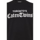 TRICOU DSQUARED2, Toronto's Caten Twins print, Negru, Loose Fit - S71GD1586D20020900 TRICOU DSQUARED2, Toronto's Caten Twins print, Negru, Loose Fit - S71GD1586D20020900