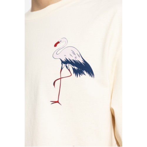 Tricou DSQUARED2,  cream T-shirt with print