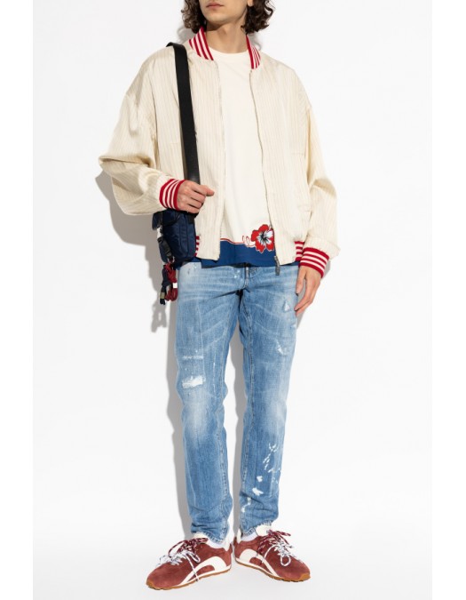 Tricou DSQUARED2,  cream T-shirt with print - S71GD1644D20020103