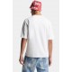 Tricou DSQUARED2, Wild2 Loose Fit T-Shirt, Alb - S71GD1649D20033100