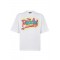 Tricou DSQUARED2, Rebel Tags Loose Fit T-Shirt, Alb