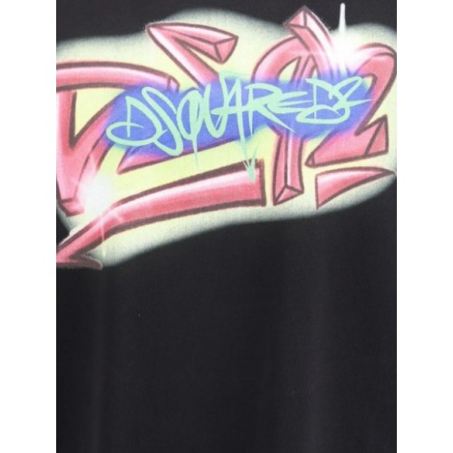 Tricou DSQUARED2, loose fit graphic T-shirt