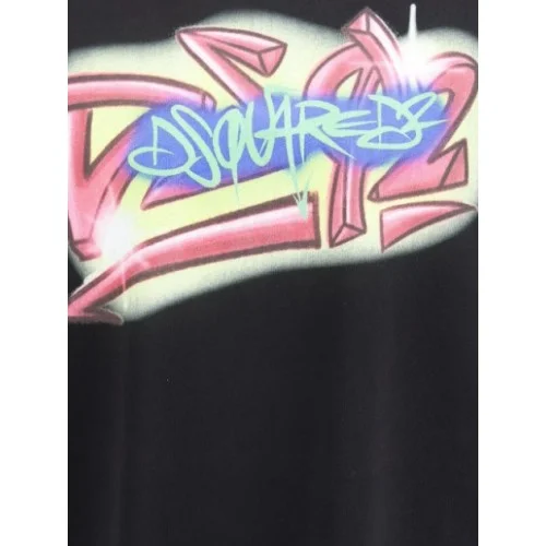 Tricou DSQUARED2, loose fit graphic T-shirt