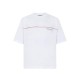 Tricou DSQUARED2, Dsquared2 Tape Loose Fit T-Shirt, Alb - S71GD1653D20033100