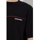 Tricou DSQUARED2, Dsquared2 Tape Loose Fit T-Shirt, Negru - S71GD1653D20033900