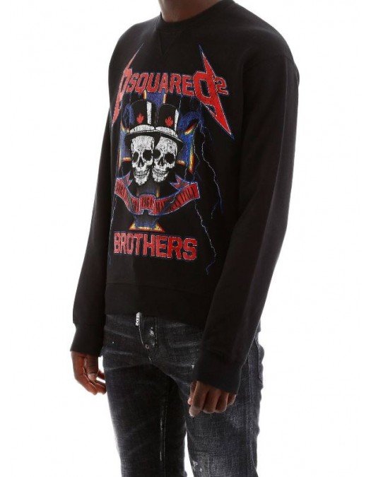 Bluza DSQUARED2 Brothers, Negru - S71GU0314900