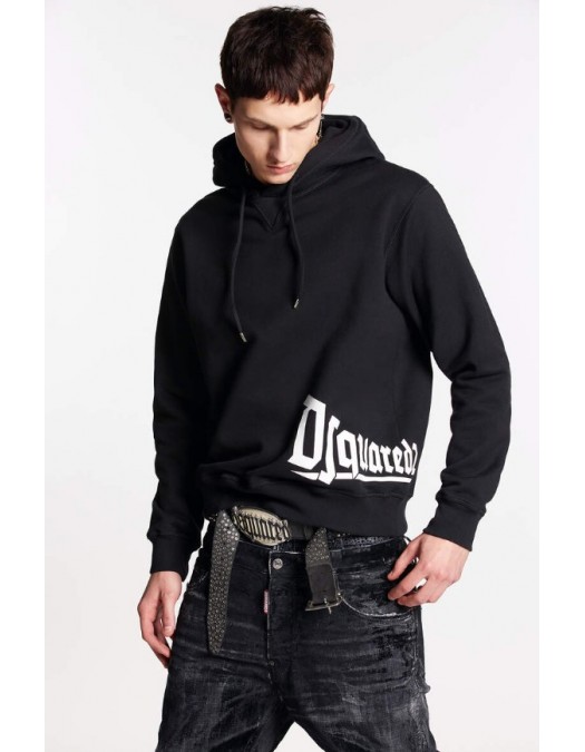 Hanorac Dsquared2, Cool Hoodie, Black - S71GU0627S25516900