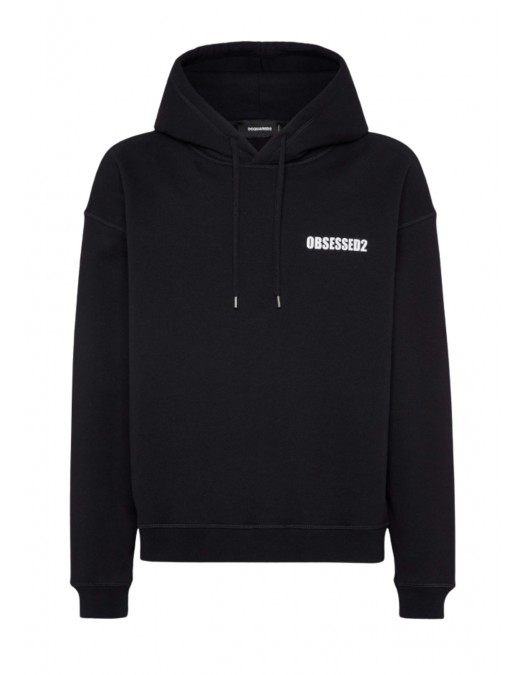HANORAC DSQUARED2, Obsessed2 Print, Relaxed Fit, Negru - S71GU0754S25516900