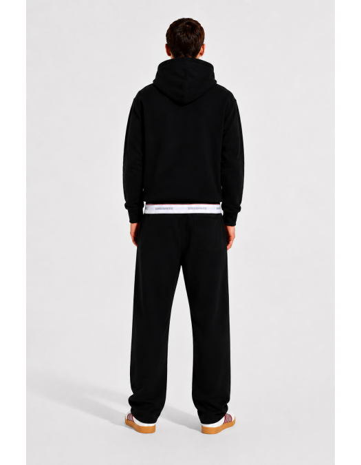 Hanorac DSQUARED2, Tape Relax Fit Hoodie, Negru - S71GU0768D25028900