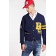 Pulover DSQUARED2, College Cardigan, Albastru - S71HA1230S18366962