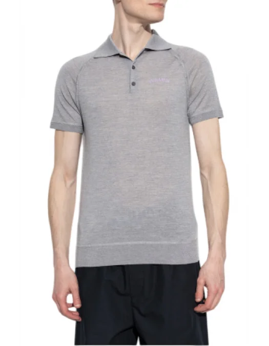 Tricou DSQUARED2, Polo Design, Logo Insert, Grey - S71HA1366D13117132 Tricou DSQUARED2, Polo Design, Logo Insert, Grey - S71HA1366D13117132