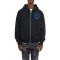 Hanorac DSQUARED2, Logo Printed Zip-Up, Black