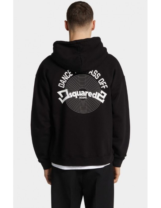 HANORAC DSQUARED2, Dance your ass off Print on back, Negru - S71HG0149S25516900
