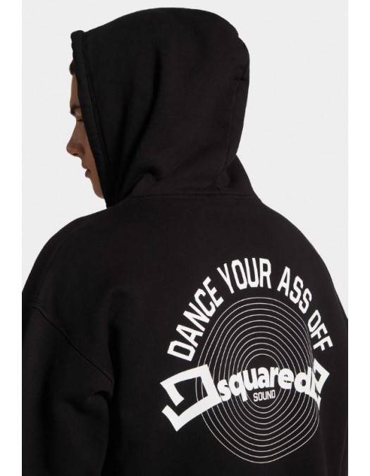 HANORAC DSQUARED2, Dance your ass off Print on back, Negru - S71HG0149S25516900