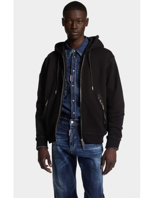 HANORAC DSQUARED2, Ducati x D2, Cool Fit, Negru - S71HG0153S25516900 HANORAC DSQUARED2, Ducati x D2, Cool Fit, Negru - S71HG0153S25516900