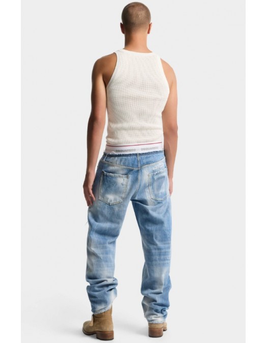 Jeans DSQUARED2, Light Wash Denim Jogger - S71KB0783D30038470