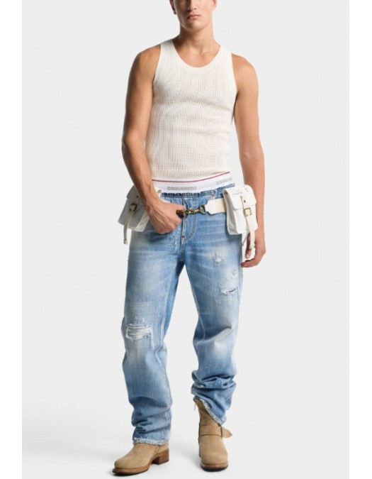 Jeans DSQUARED2, Light Wash Denim Jogger - S71KB0783D30038470