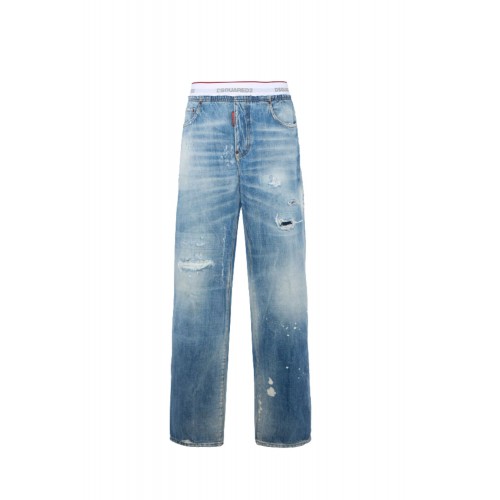 Jeans DSQUARED2, Light Wash Denim Jogger