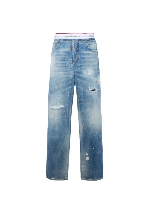 Jeans DSQUARED2, Light Wash Denim Jogger - S71KB0783D30038470