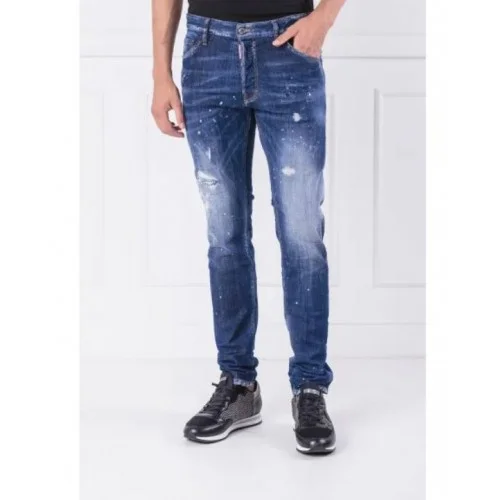 BLUGI DSQUARED2, CInci buzunare, Cool Guy Jean, Bleumarin
