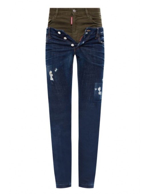 Jeans Dsquared2, Straight Leg, Albastru - S71LB0831470