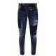 Jeans Dsquared2, Albastru, Efect Uzat - S71LB0840470