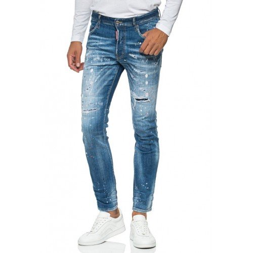 Jeans DSQUARED2, Eticheta Denim Stuff, Croiala Skater Jean