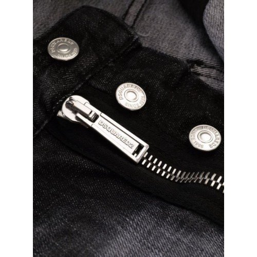 JEANS DSQUARED2, Black, Mid Rise Slim Cut