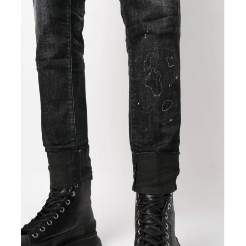 BLUGI DSQUARED2, relax long crotch Jean, Negru, S71LB1084S30357900