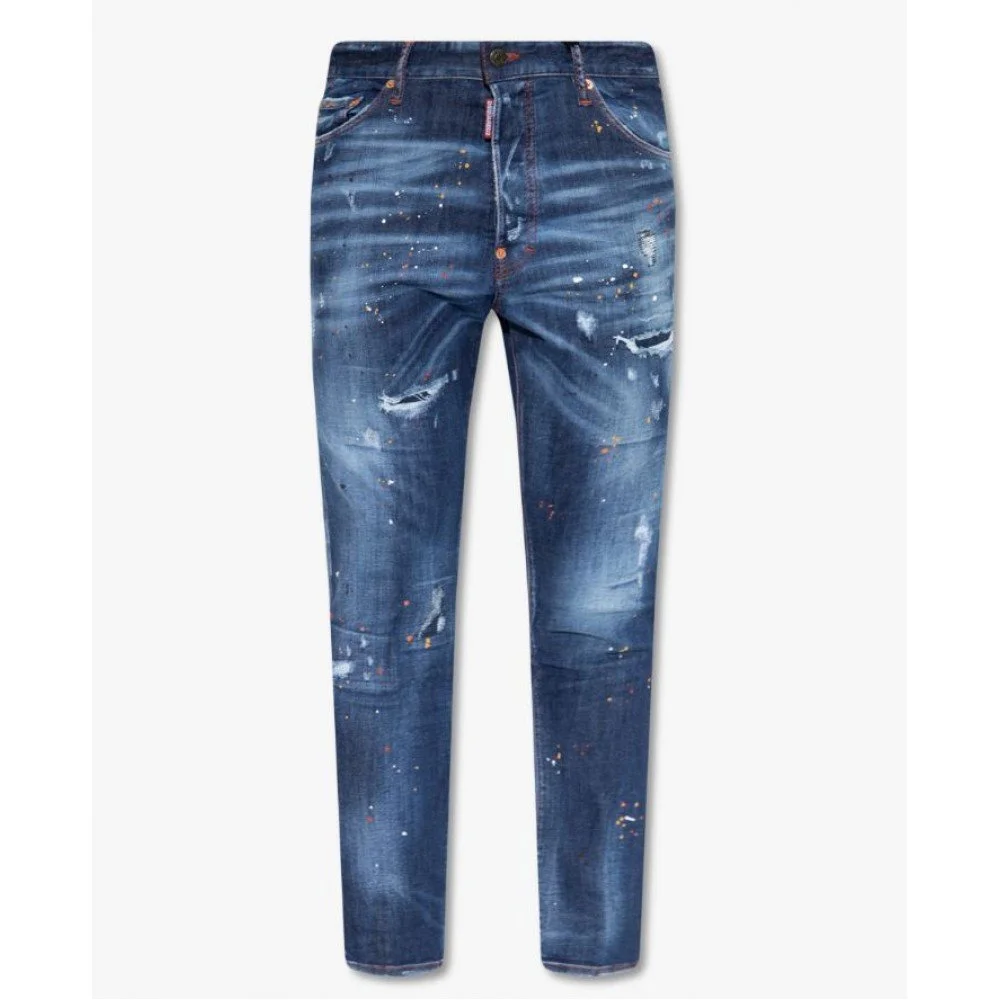 新品 44 DSQUARED2 Relax Long Crotch 17457 Men's luxury jeans - Dsquared2 black Relax Long Crotch jeans