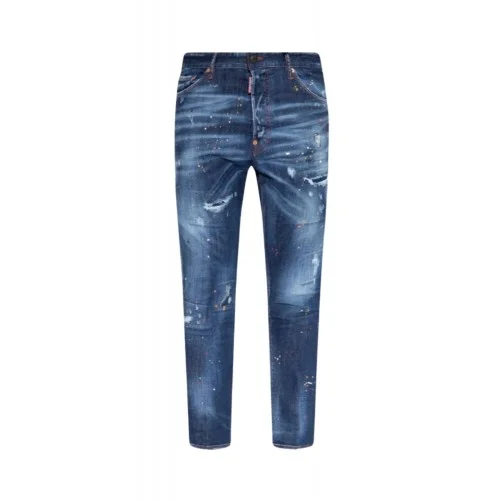 新品 44 DSQUARED2 Relax Long Crotch 17457 Men's luxury jeans - Dsquared2 black Relax Long Crotch jeans