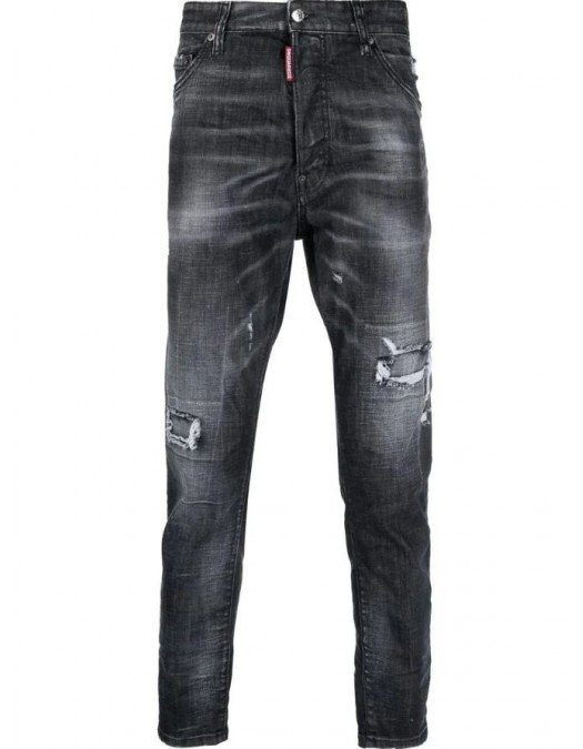 Jeans  DSQUARED2, Relax Long Crotch Jeans, Negru, S71LB1144S30357900 - S71LB1144S30357900