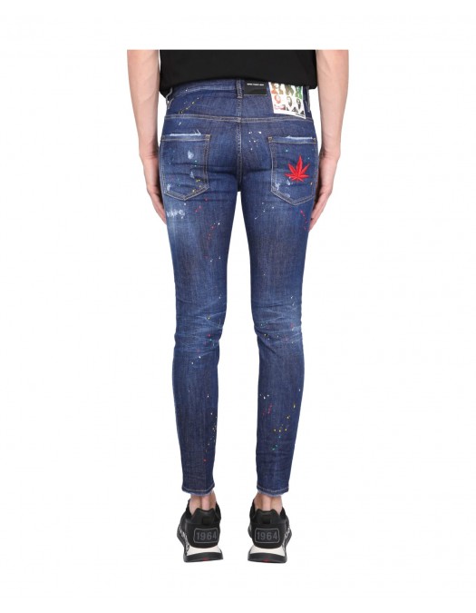BLUGI DSQUARED2, Dark Bob Wash Super Twinky Jeans - S71LB1166S30789470 BLUGI DSQUARED2, Dark Bob Wash Super Twinky Jeans - S71LB1166S30789470