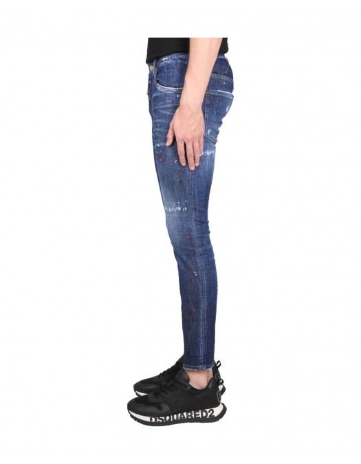 BLUGI DSQUARED2, Dark Bob Wash Super Twinky Jeans - S71LB1166S30789470 BLUGI DSQUARED2, Dark Bob Wash Super Twinky Jeans - S71LB1166S30789470