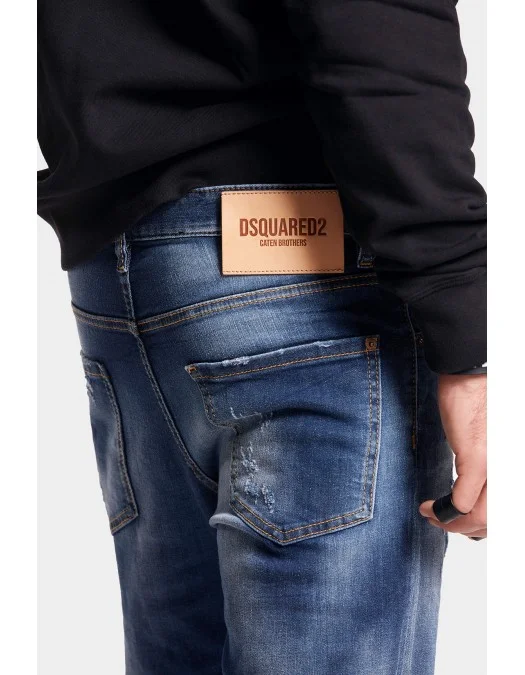 BLUGI DSQUARED2,Dark SS Fade Wash Cool Guy, Blue - S71LB1230S30685470 BLUGI DSQUARED2,Dark SS Fade Wash Cool Guy, Blue - S71LB1230S30685470