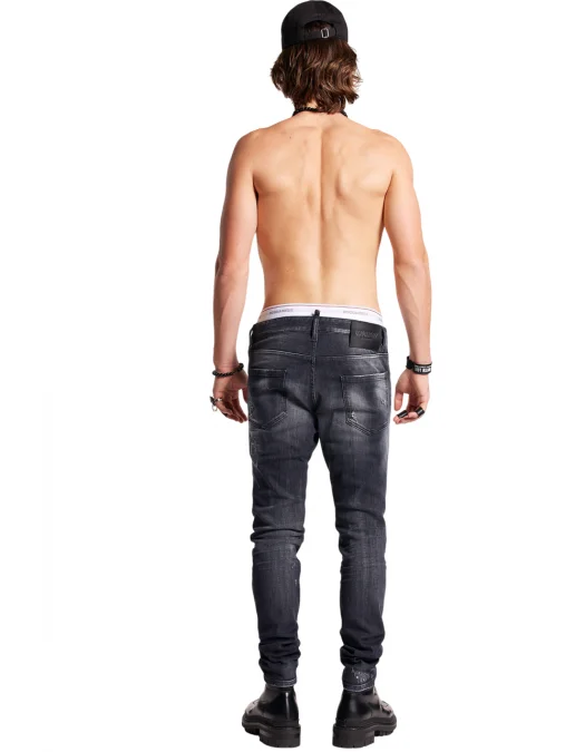 BLUGI DSQUARED2,Slash Wash Cool Guy, Black - S71LB1231S30503900 BLUGI DSQUARED2,Slash Wash Cool Guy, Black - S71LB1231S30503900