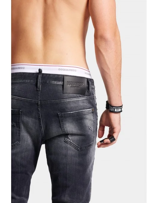 BLUGI DSQUARED2,Slash Wash Cool Guy, Black - S71LB1231S30503900 BLUGI DSQUARED2,Slash Wash Cool Guy, Black - S71LB1231S30503900