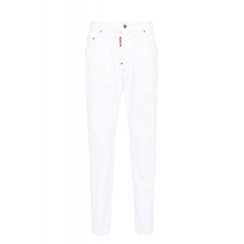 JEANS DSQUARED2, Bull Skater mid-rise slim-fit jeans, Alb JEANS DSQUARED2, Bull Skater mid-rise slim-fit jeans, Alb
