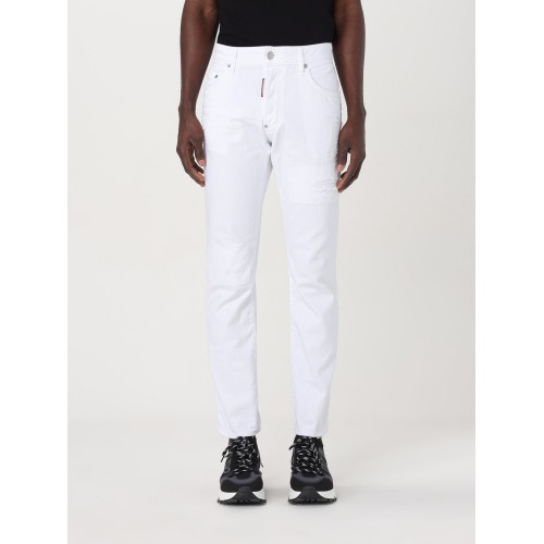 JEANS DSQUARED2, Bull Skater mid-rise slim-fit jeans, Alb JEANS DSQUARED2, Bull Skater mid-rise slim-fit jeans, Alb