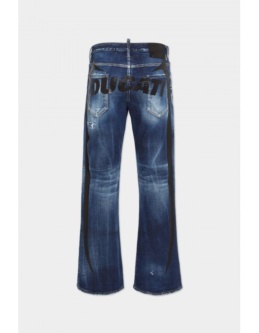 Jeans DSQUARED2, Ducati x D2 Dark Blue Wash The American Jeans - S71LB1401S30664470 Jeans DSQUARED2, Ducati x D2 Dark Blue Wash The American Jeans - S71LB1401S30664470