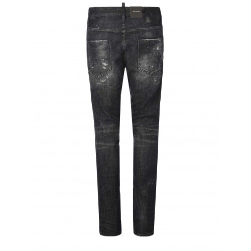 BLUGI DSQUARED2, Washed Style, Slim Fit, Black BLUGI DSQUARED2, Washed Style, Slim Fit, Black