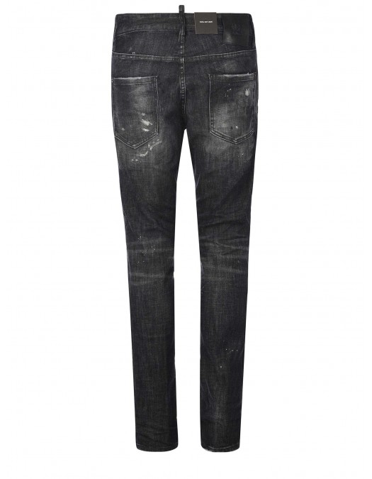 BLUGI DSQUARED2, Washed Style, Slim Fit, Black - S71LB1459S30357900