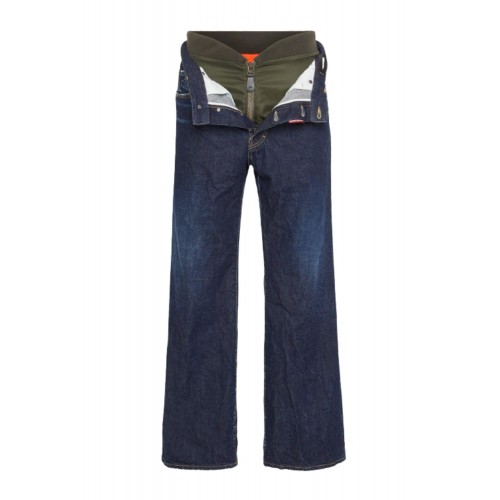 JEANS DSQUARED2, Dark Indigo Aviator Wash loose jeans JEANS DSQUARED2, Dark Indigo Aviator Wash loose jeans