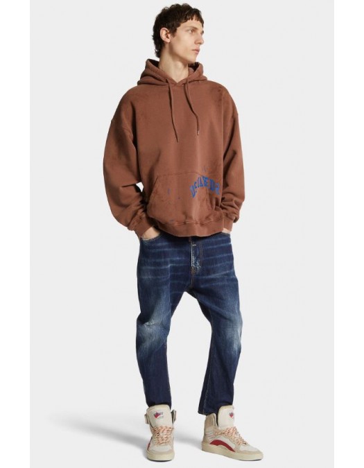 JEANS DSQUARED2, Be cool, Be nice Wash Dan's Big brother Jeans, Bleumarin - S71LB1637D30011470